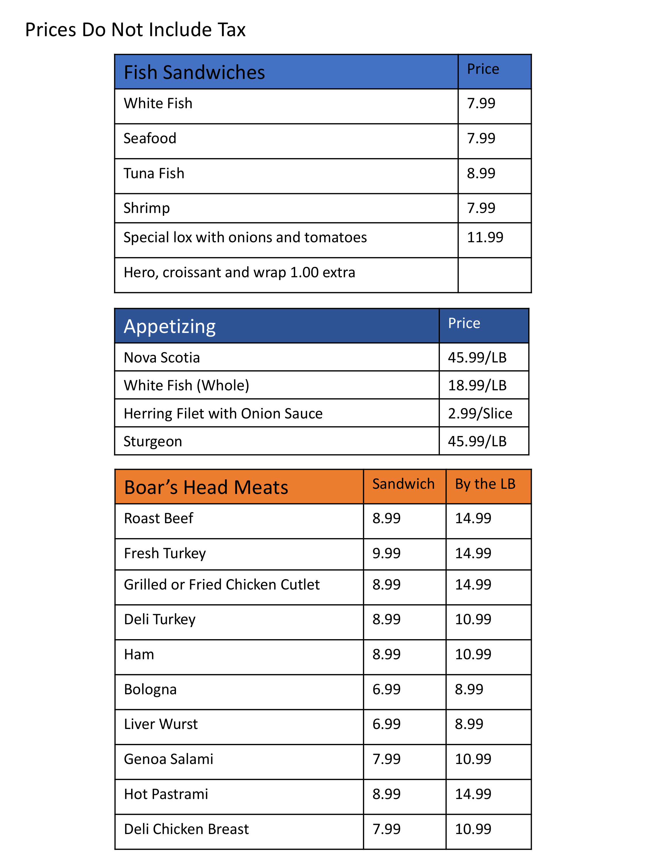 3 star bagels menu 3.18.25 6